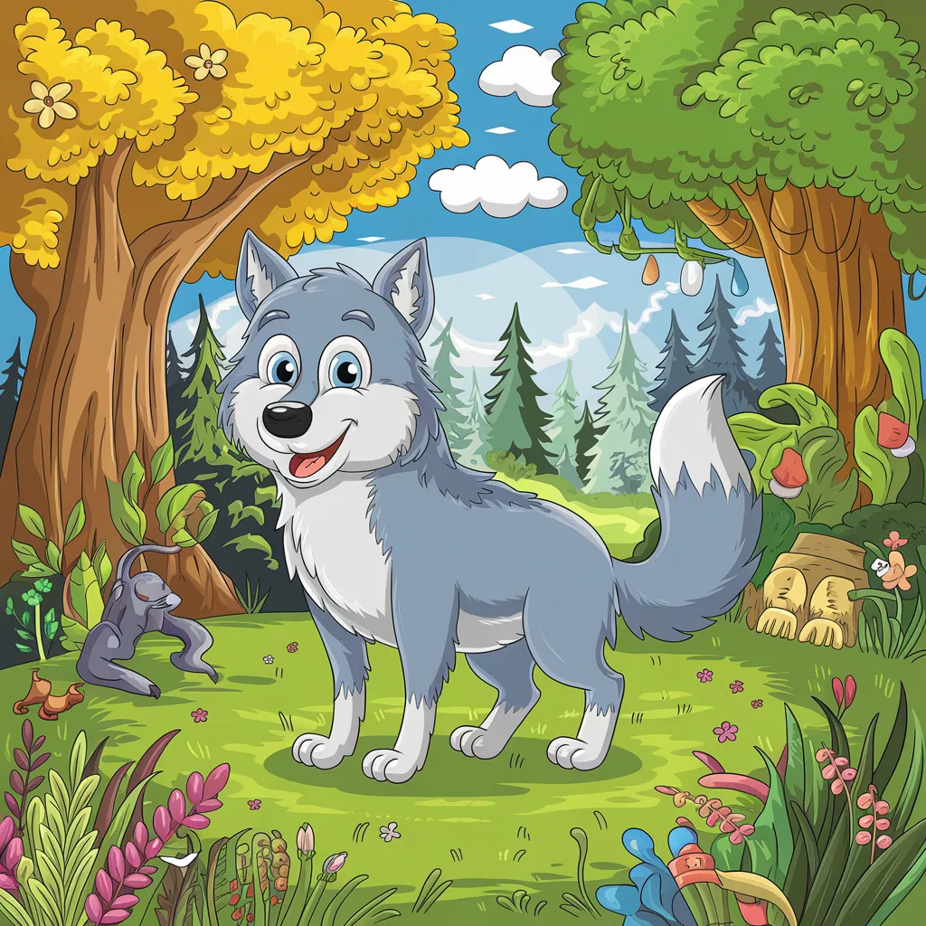 Gambar Serigala Kartun 28 gambar serigala kartun