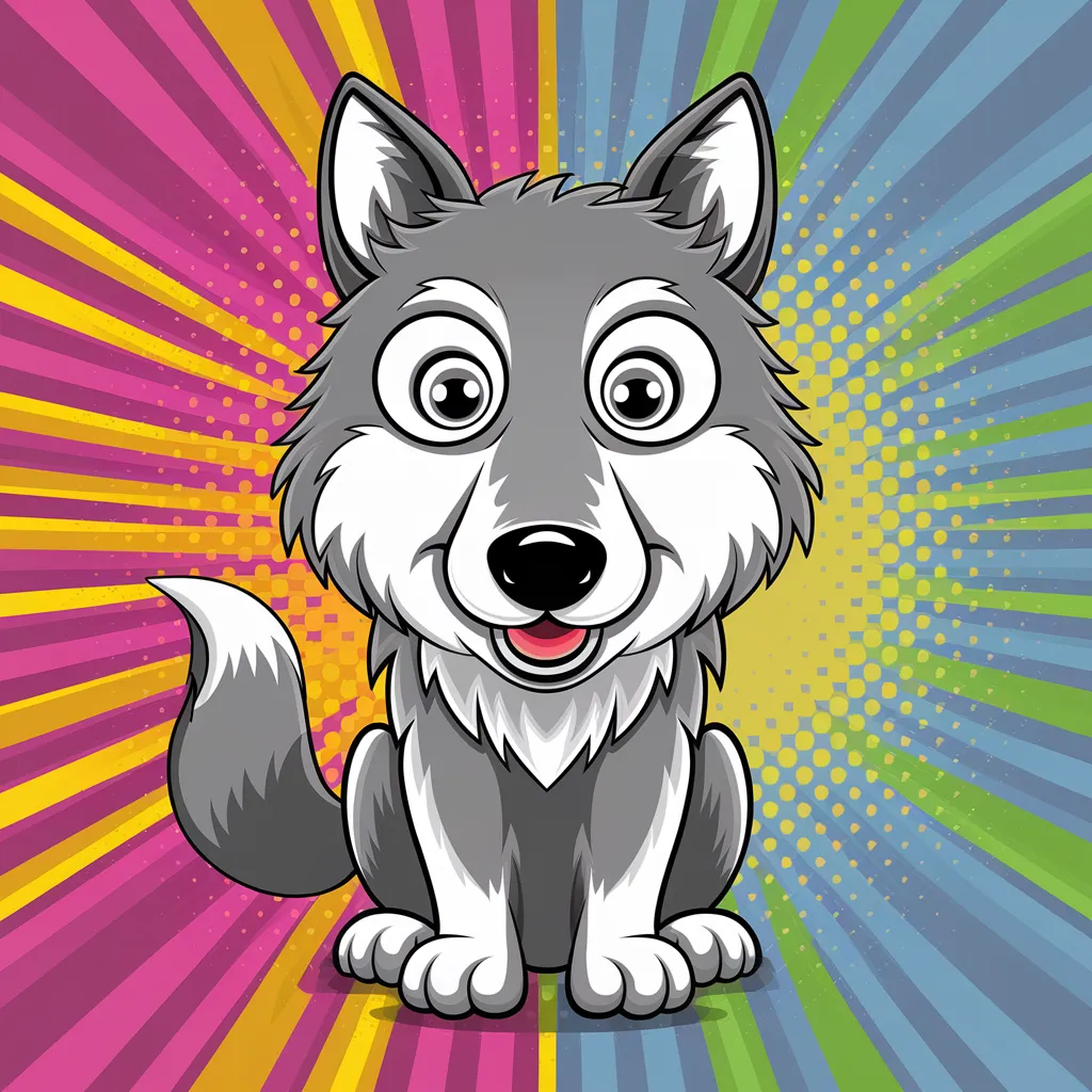 Gambar Serigala Kartun 30 gambar serigala kartun