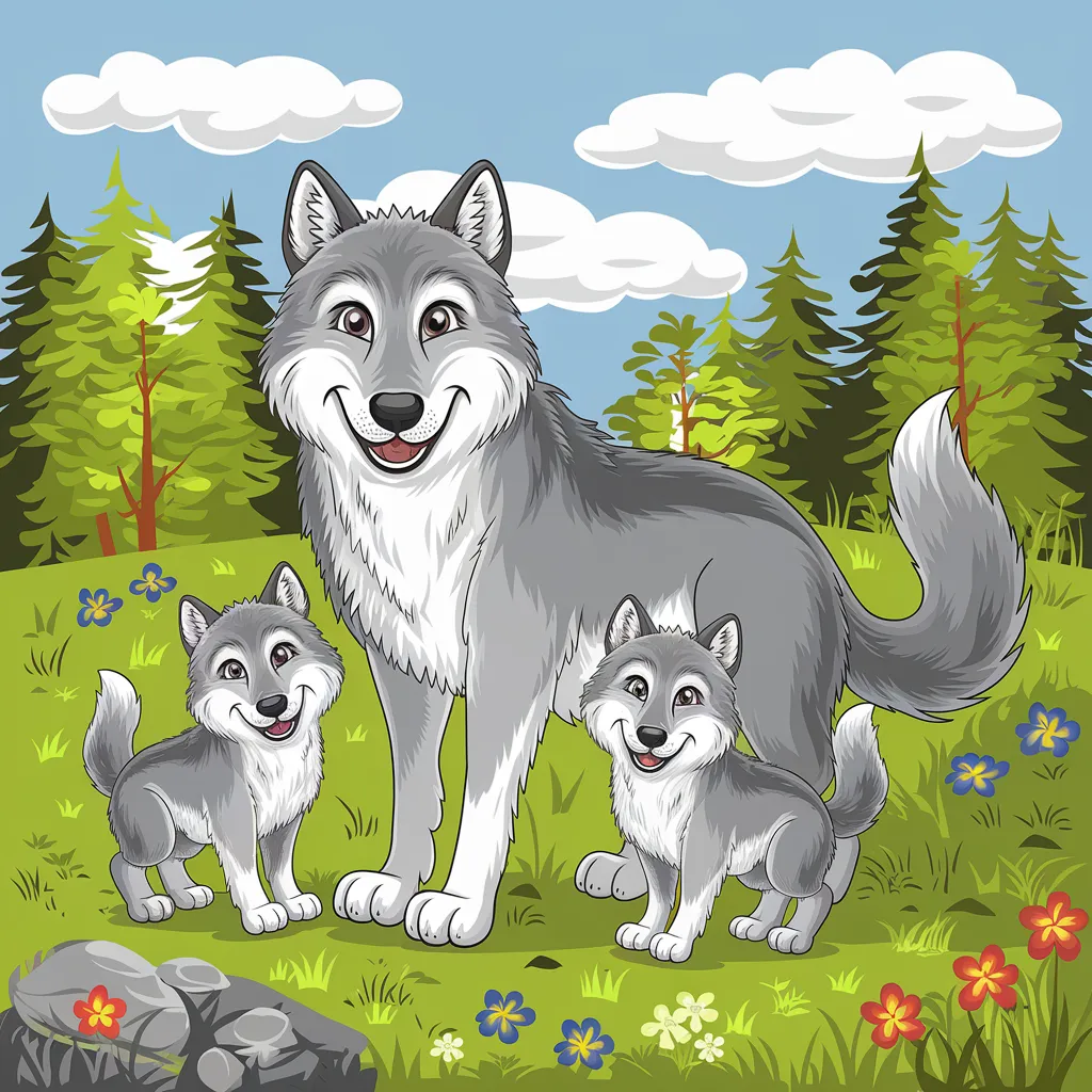 Gambar Serigala Kartun 5 gambar serigala kartun