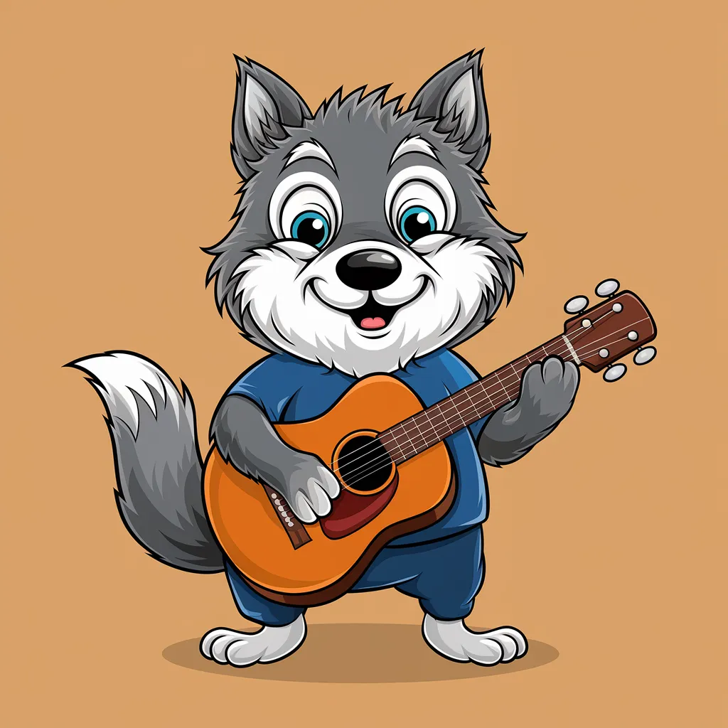 Gambar Serigala Kartun 8 gambar serigala kartun