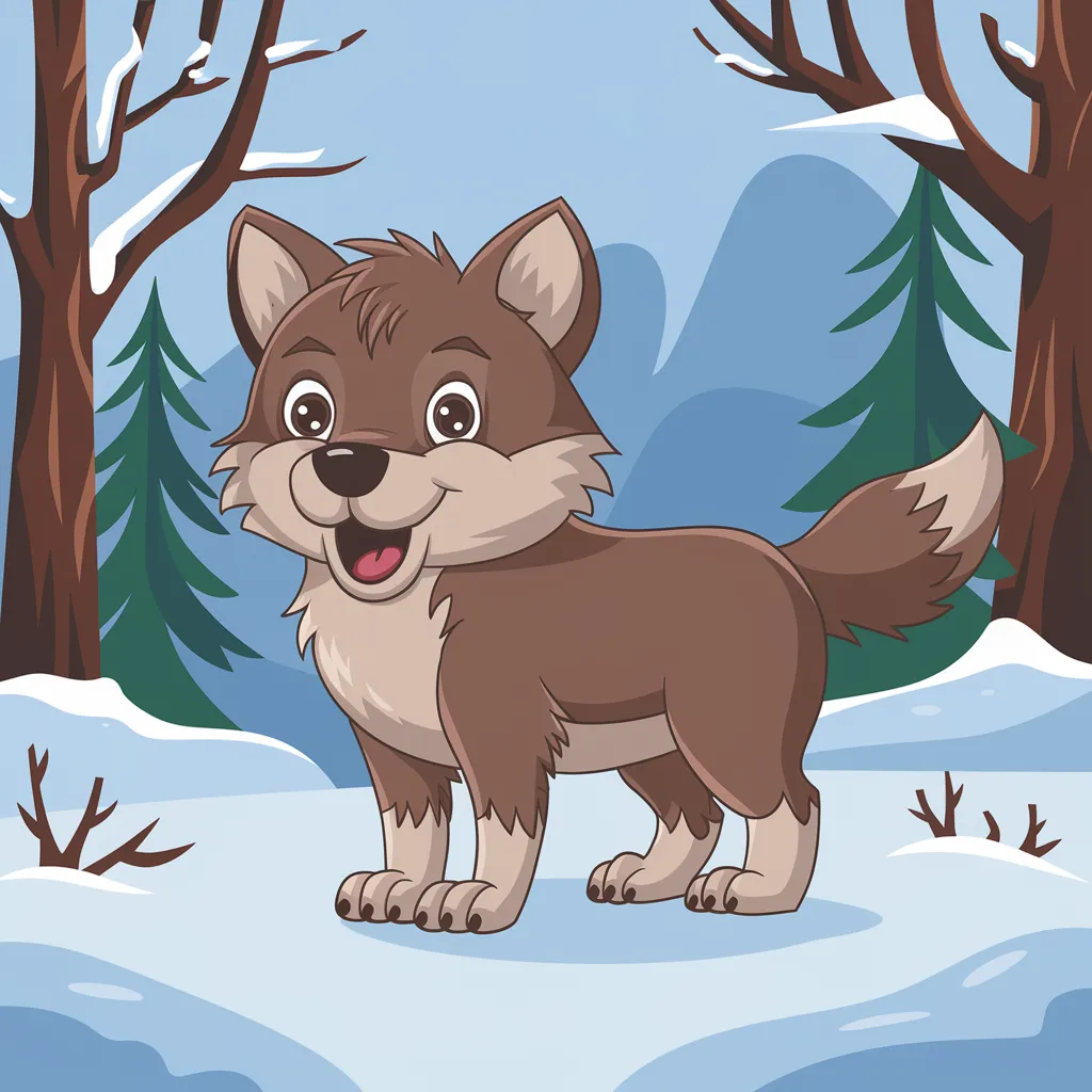 Gambar Serigala Kartun 10 gambar serigala kartun